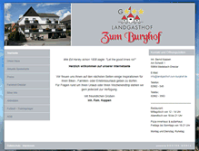 Tablet Screenshot of landgasthof-zum-burghof.de